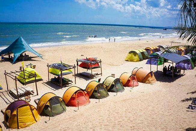 ngủ lều tại Coco beach Camp